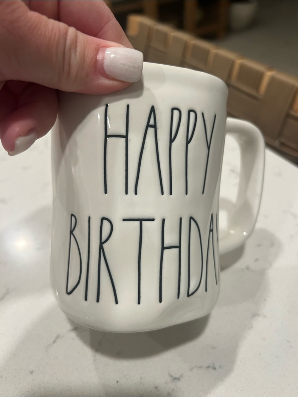 Rae Dunn Happy Birthday Ceramic Mug - Picture 2 of 7